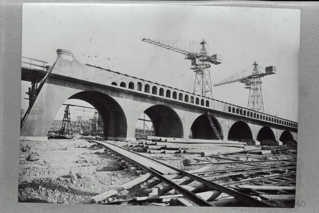 Staapel ehk kaldpind laeva ehituseks, 1914. Rahvusarhiivi Ajalooarhiiv