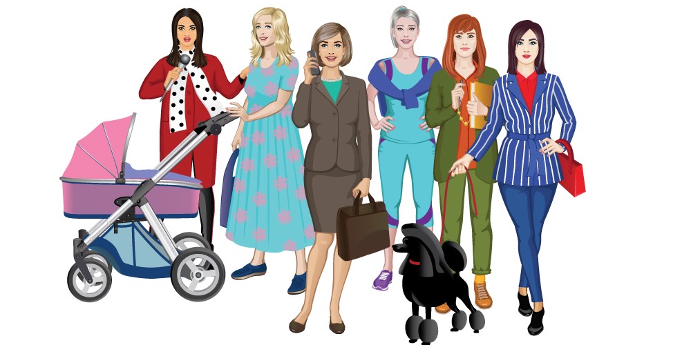 Sellel pildil kannavad kõik naised oma õigeid värve. Nad võivad igal ajali lisada riietuse juurde erinevaid värve oma isiklikust värvipaletist. 